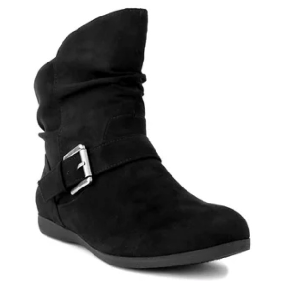 True Craft Shoes - Women’s Black Ankle Slouchy Bootie SZ 9.5